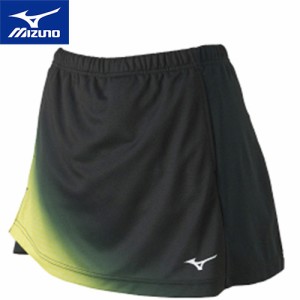 ミズノ MIZUNO レディース スカート ブラック×ライムグリーン 82JB9206 93 卓球 ウェア ショートパンツ 短パン 練習着 試合着