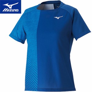 ミズノ MIZUNO レディース ゲームシャツ トゥルーブルー×ディーバブルー 62JA0216 25 テニス 半袖 Tシャツ トップス スポーツウェア