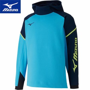 ミズノ MIZUNO メンズ レディース テニス トレーニングウェア スウェットパーカ ブルーアトール 62JC0003 21 長袖 ウェア ソフトテニス