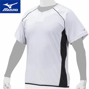 ミズノ MIZUNO メンズ レディース 野球ウェア 練習用シャツ ビートアップ   ホワイト×ブラック 12JC0X22 09 ウェア 半袖シャツ トップス