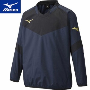 ミズノ MIZUNO キッズ サッカー トレーニングウェア ピステシャツ ドレスネイビー P2ME9400 14 長袖 ウィンドブレーカー プラクティス