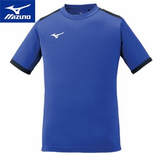 ミズノ MIZUNO メンズ レディース ベーシックフィールドシャツ サーフブルー×ブラック P2MA1020 25 半袖 Tシャツ トップス