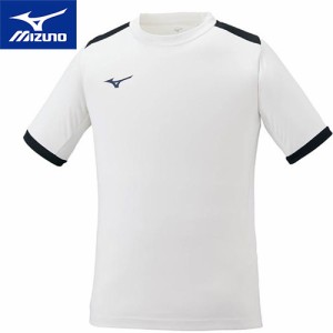 ミズノ MIZUNO メンズ レディース ベーシックフィールドシャツ ホワイト×ドレスネイビー P2MA1020 71 半袖 Tシャツ トップス