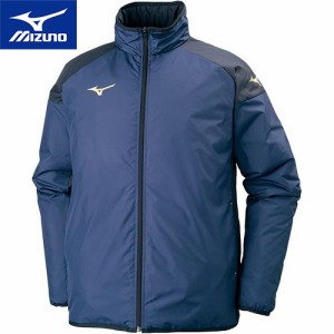 ミズノ MIZUNO メンズ サッカーウェア コート ベーシックウォーマーシャツ ドレスネイビー P2JE7501 14 サッカー トレーニングウェア