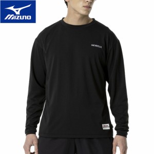 ミズノ MIZUNO メンズ レディース サッカーウェア シャツ モレリア TEE L/S ブラック P2MAA556 09 MORELIA TEE L/S 2023秋冬モデル