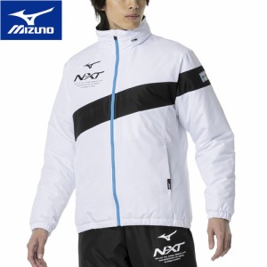 ミズノ MIZUNO メンズ レディース N-XT 中綿 ブレスサーモ ウォーマージャケット ホワイト 32JEA750 01 フルジップ ジャケット アウター