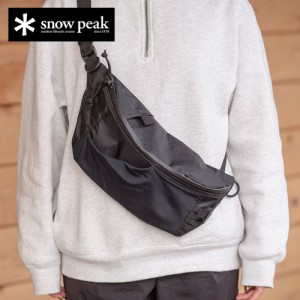 スノーピーク snowpeak X-パック ナイロン ウエストバッグ ブラック UG-880R BK X-Pac Nylon Waist Bag ウエストポーチ バッグ 防水性