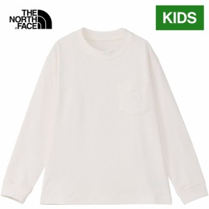 ザ・ノース・フェイス ノースフェイス キッズ シャツ ロングスリーブポケットティー オフホワイト NTJ82326 OW L/S Pocket Tee