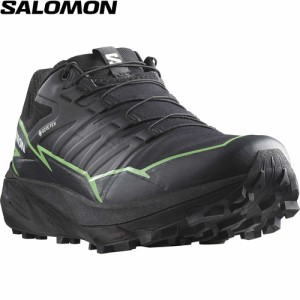 サロモン SALOMON メンズ トレイルランニングシューズ サンダークロス ゴアテックス ブラック/グリーンゲッコー L47279000 Black/Green