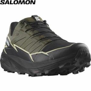 サロモン SALOMON メンズ トレイルランニングシューズ サンダークロス ゴアテックス オリーブナイト/ブラック L47383400 Olive