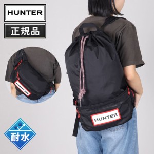 ハンター HUNTER リュックサック トラベル リップストップ リサイクル ナイロン 2WAY バックパック レッドボックスロゴ UBB1519NRS RBO