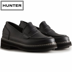 ハンター HUNTER レディース リファイン スティッチ ペニー ローファー ブラック WFF1089RMA BLK REF STITCH PENNY LOAFER シューズ