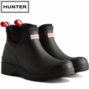 ハンター HUNTER レディース レインシューズ プレイ ネオプレン チェルシー ブーツ ブラック WFS3020RMA BLK PLAY CHELSEA NEOPRENE