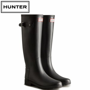 ハンター HUNTER レディース レインシューズ オリジナル リファインド ブーツ ブラック WFT2200RMA BLK REFINED TALL 長靴 雨具