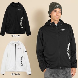 キャロウェイアパレル Callaway Apparel メンズ ゴルフウェア ジャケット フルジップ ブルゾン C23215106 アウター 中綿 防寒 フード付