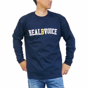 リアルビーボイス RealBvoice メンズ レディース 長袖Tシャツ RBV 034 ロング Tシャツ ネイビー 10401-11657 nv RBV 034 LONG T-SHIRT