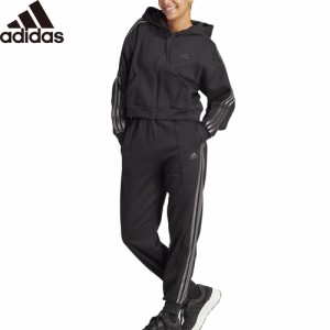 アディダス adidas レディース トレーニングウェア セットアップ ENEトラックスーツ ブラック/ブラック DTF68 IA3150 2023秋冬モデル