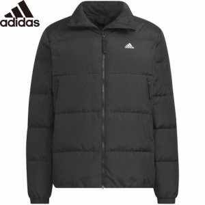 アディダス adidas メンズ ESS ダウンジャケット ブラック KOU14 IT8727 2023秋冬モデル アウター 上着 防寒 スポーツウェア