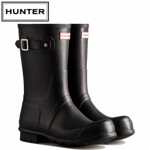 ハンター HUNTER メンズ レインシューズ オリジナル ショートブーツ ブラック MFS9000RMA BLK ORIGINAL SHORT 正規品 長靴 雨具 雨靴