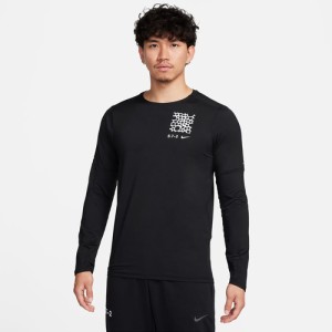 ナイキ NIKE メンズ ランニングウェア シャツ DF S72 エレメント LS クルー ブラック/ホワイト FB8518 010 2023秋冬モデル