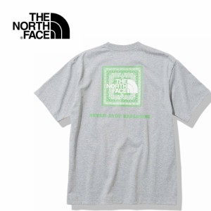 ザ・ノース・フェイス ノースフェイス メンズ 半袖Tシャツ ショートスリーブバンダナスクエアロゴティー ミックスグレー NT32349 Z S/S