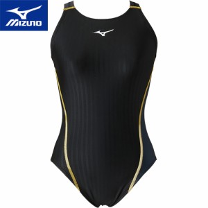 ミズノ MIZUNO レディース 競泳水着 ACEローカット ブラック×チャコールグレー N2MA2740 90 FINA承認 競泳用ローカット