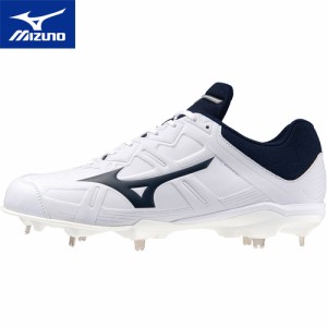 ミズノ MIZUNO メンズ レディース 野球 スパイク ライトレボ バディー2 ホワイト×ネイビー 11GM2326 14 LR BUDDY2 野球スパイク