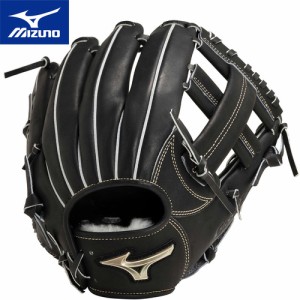 ミズノ MIZUNO キッズ 野球 グラブ グローバルエリート ゴールデンエイジ硬式用 Hselection SIGNA 内野手用 右投用 ブラック 1AJGA29403