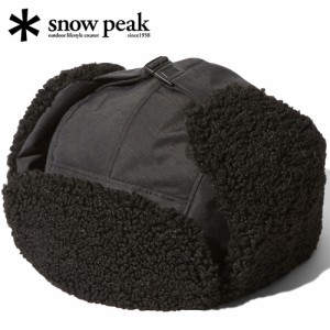 スノーピーク snowpeak メンズ レディース 帽子 FR フライトキャップ ブラック AC-23AU002 FR Flight Cap ★在庫限り★ キャップ 防寒