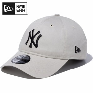 ニューエラ NEW ERA メンズ レディース キャップ 9TWENTY ウォッシュドコットン ニューヨーク・ヤンキース アイボリー×ブラック