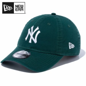 ニューエラ NEW ERA メンズ レディース キャップ 9TWENTY ウォッシュドコットン ニューヨーク・ヤンキース ダークグリーン×ホワイト