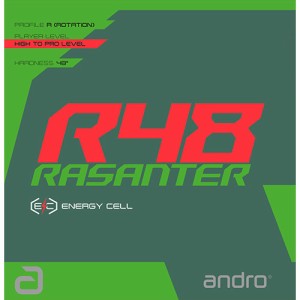 アンドロ andro 卓球 ラバー ラザンター アール48 ブラック 112280 BK RASANTER R48 卓球用品 テンションラバー 裏ソフト 黒