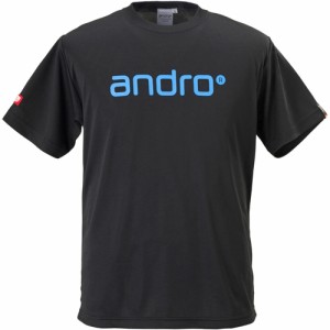 アンドロ andro メンズ レディース ナパTシャツ IV ブラック×ブルー 305701 送料無料 半袖 Tシャツ トップス ウェア スポーツ 卓球