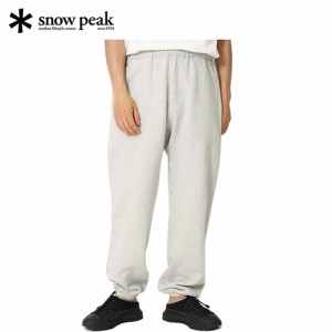 スノーピーク snowpeak メンズ ロングパンツ リサイクルコットンスウェットパンツ Mグレー PA-22SU403 Recycled Cotton Sweat Pants