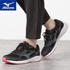 ミズノ MIZUNO レディース ランニングシューズ マキシマイザー26 ブラック×Cグレー×ピンク K1GA2401 21 ランニング レース マラソン