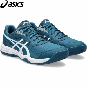 アシックス asics メンズ テニスシューズ コートスライド 3 オールコート レストフルティール×ホワイト 1041A335 400 COURT SLIDE 3