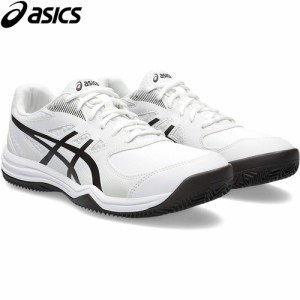 アシックス asics メンズ テニスシューズ コートスライド 3 CLAY/OC オムニ クレー 砂入り人工芝 ホワイト×ダークオーバーン 1041A389