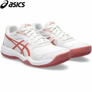 アシックス asics レディース テニスシューズ コートスライド 3 CLAY/OC オムニ クレー 砂入り人工芝 ホワイト×ライトガーネット