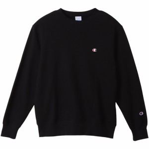 チャンピオン Champion メンズ トレーナー クルーネックスウェットシャツ ブラック C3-Y035 090 トップス 長袖 ロゴ刺繍