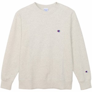 チャンピオン Champion メンズ トレーナー クルーネックスウェットシャツ オートミール C3-Y035 810 トップス 長袖 ロゴ刺繍