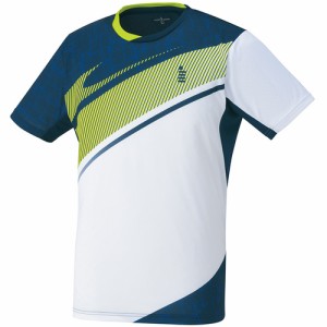 ゴーセン GOSEN メンズ レディース ゲームシャツ グリーン T2342 48 バドミントンウェア ソフトテニスウェア 半袖トップス 試合