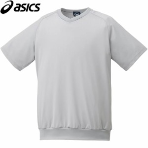 アシックス asics メンズ 野球ウェア ユニフォームシャツ ケージシャツ S×グレー 2121A163 020 CAGE SHIRTS ゲームシャツ 半袖シャツ