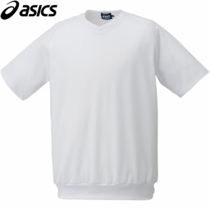 アシックス asics メンズ 野球ウェア ユニフォームシャツ ケージシャツ ホワイト 2121A163 100 CAGE SHIRTS ゲームシャツ 半袖シャツ