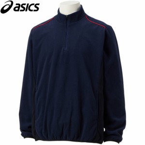 アシックス asics メンズ フリースジャケット ネイビー 2121A338 400 FLEECE JACKET 野球ウェア 長袖ジャケット プルオーバー