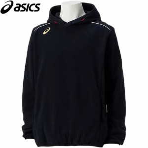 アシックス asics メンズ 野球 トレーニングウェア フリースパーカー ブラック 2121A339 001 FLEECE PARKA 野球ウェア 長袖パーカー