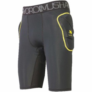 鎧武者 YOROI MUSHA メンズ レディース ショートヒッププロテクター ポロン BK YM-1737 SHORT HIP PROTECTOR（PORON）