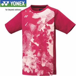 ヨネックス YONEX キッズ ゲームシャツ レディッシュローズ 10509J 546 ユニフォーム ユニホーム ゲームウェア 半袖 シャツ トップス
