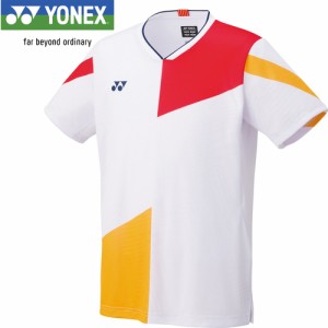 ヨネックス YONEX メンズ ゲームシャツ フィットスタイル ホワイト 10515 011 ユニフォーム ユニホーム ゲームウェア 半袖 シャツ