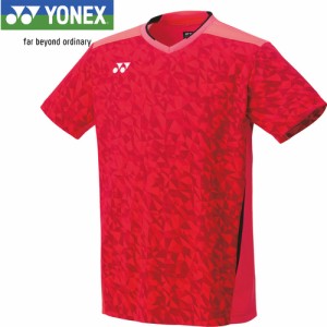 ヨネックス YONEX メンズ ゲームシャツ フィットスタイル シャインレッド 10523 716 ユニフォーム ユニホーム ゲームウェア 半袖 シャツ