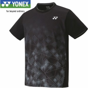 ヨネックス YONEX メンズ レディース ゲームシャツ フィットスタイル ブラック 10540 007 ユニフォーム ユニホーム ゲームウェア 半袖